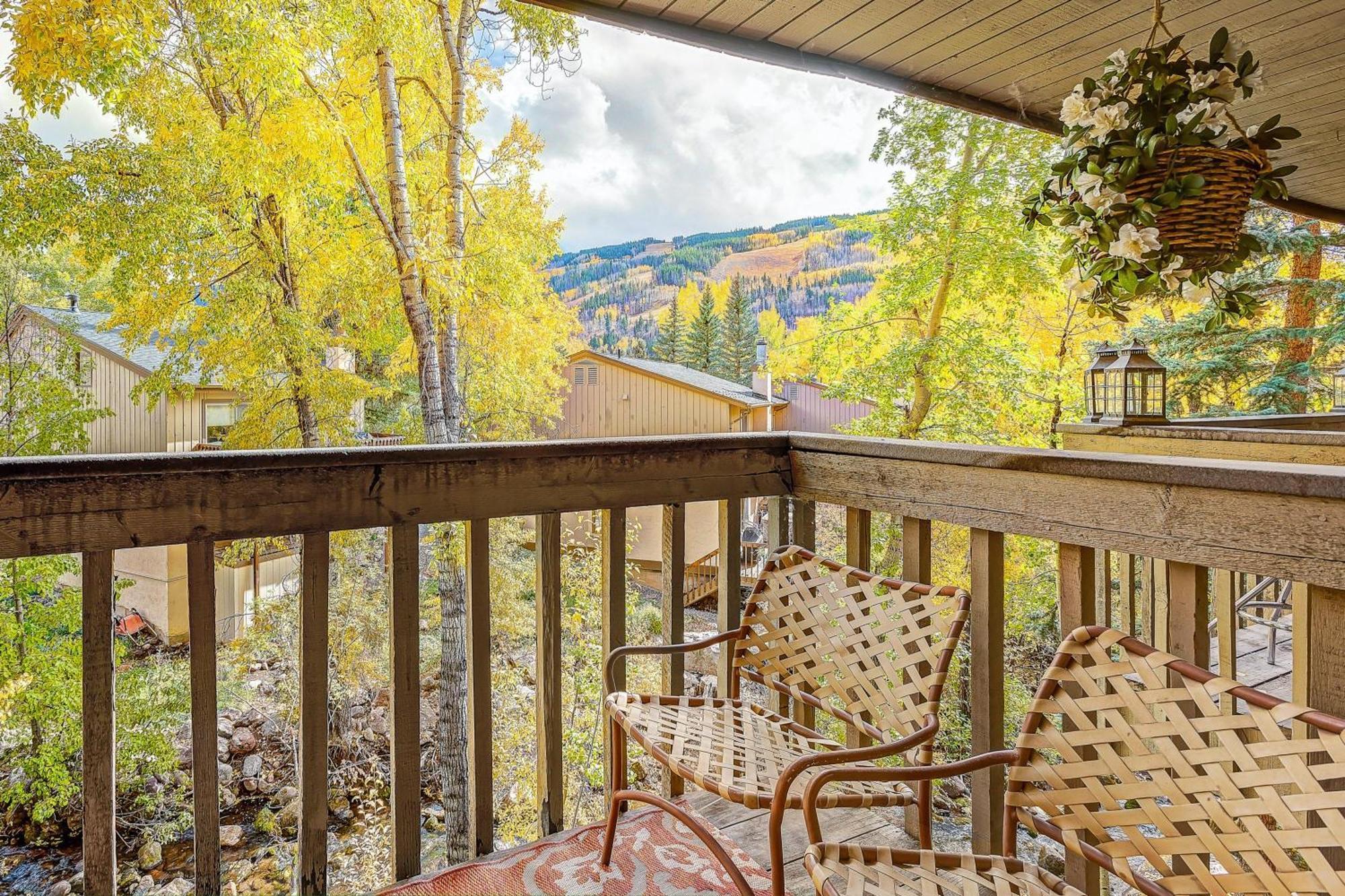 Peaceful Creek View From The Deck! Walk To Shuttle Vail Exterior foto